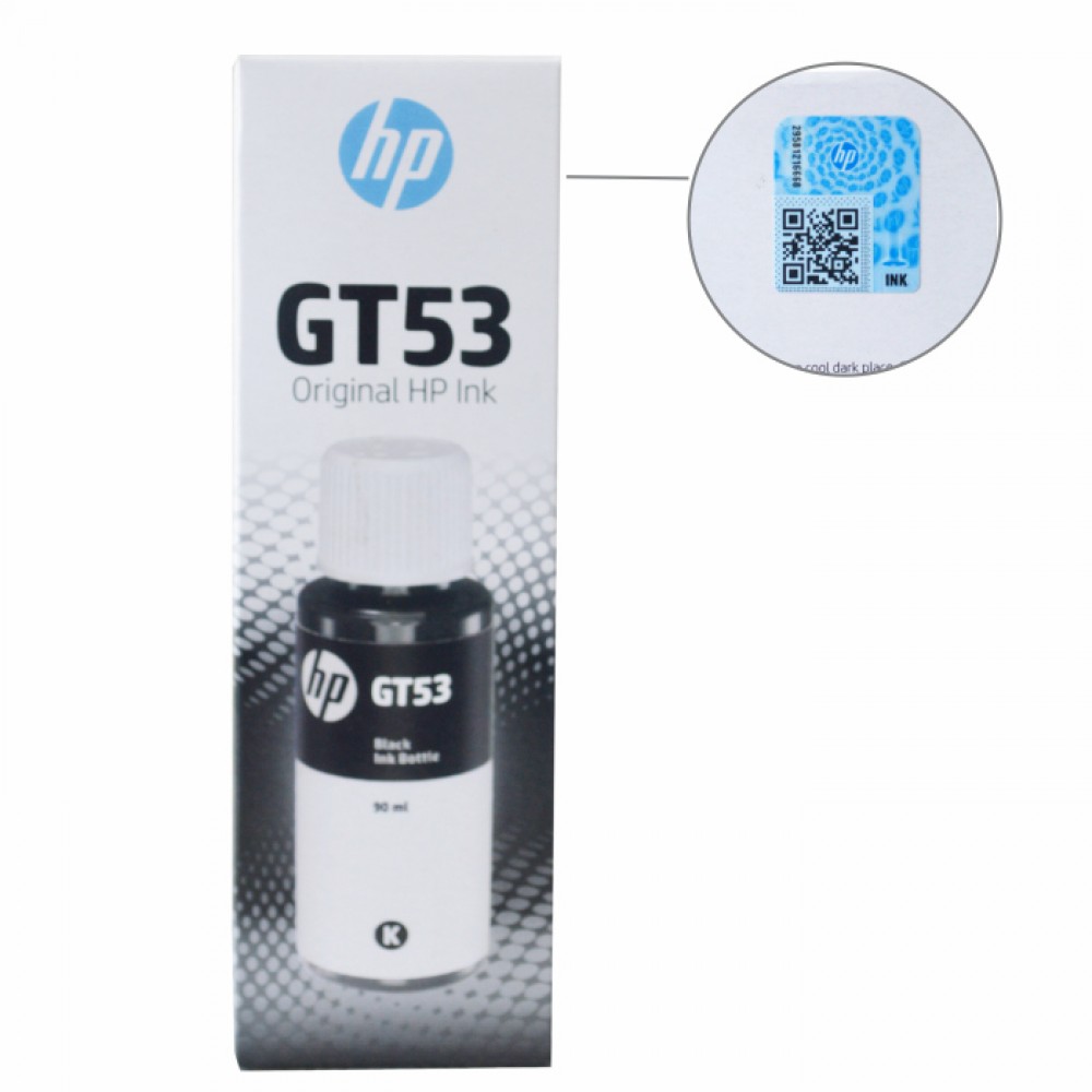 Tinta Refill HP Original GT53 GT 53 Black 90ml, Tinta Refill Printer HP Smart Tank 510 515 550 610 615